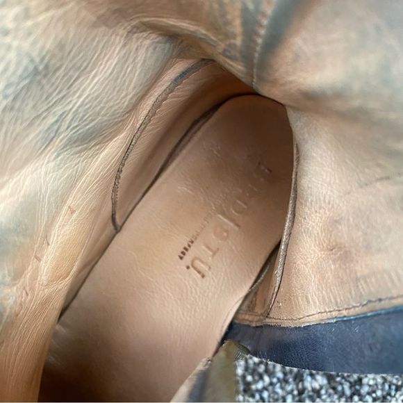 Bed Stu Blaire Stacked Heel Leather Ankle Boots Black Size 6 - Picture 3 of 11